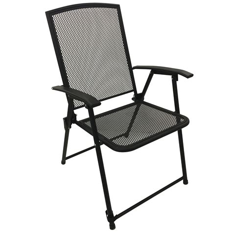 Garden Oasis Mesh Metal Folding Arm Chair Limited Availability Shop