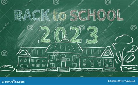 Back To School Illustration On Greenboard Stock Video Video Of