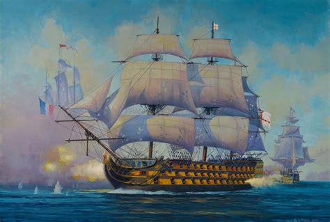Cette maquette est à peindre et à monter. Maquette de voilier : Model Set HMS Victory - 1:450 ...