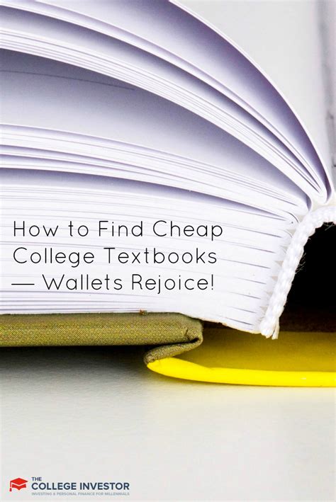 How To Find Cheap College Textbooks — Wallets Rejoice Textbook