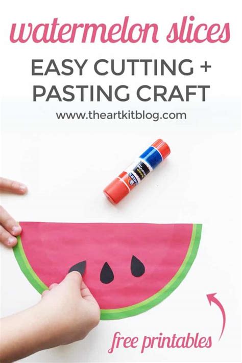Easy Watermelon Craft Printable Homeschool Printables For Free