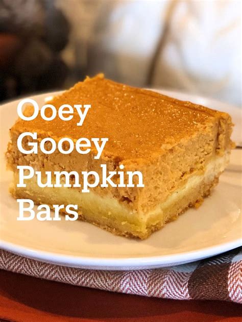 Ooey Gooey Pumpkin Bars The Sweet Cucina Recipe Pumpkin Recipes