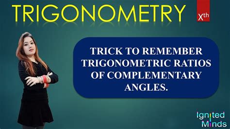 Simple Trick To Remember Trigonometric Ratios Of Complementary Angles