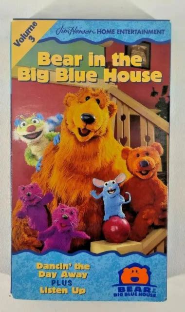1998 Bear In The Big Blue House Volume 3 Vhs Dancin The Day Away 799