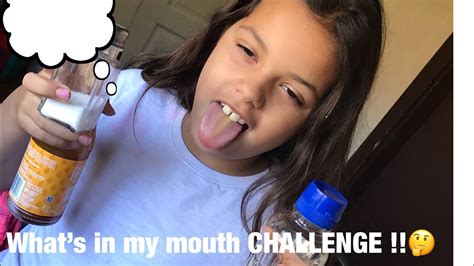 Must Watch What In My Mouth Challenge🤔 Youtube