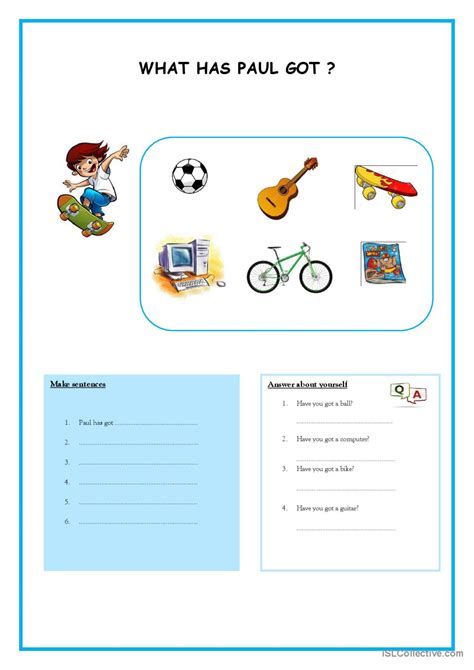 Has Got Have Got English Esl Worksheets Pdf And Doc