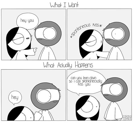 i can t reach your face with my mouth 😐 catanacomics love cartoon couple cute couple comics