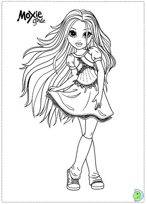 Moxie Girlz Coloring Page