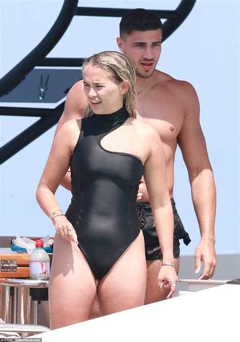 love island s molly mae hague and her beau tommy fury enjoy a private yacht day with pals in