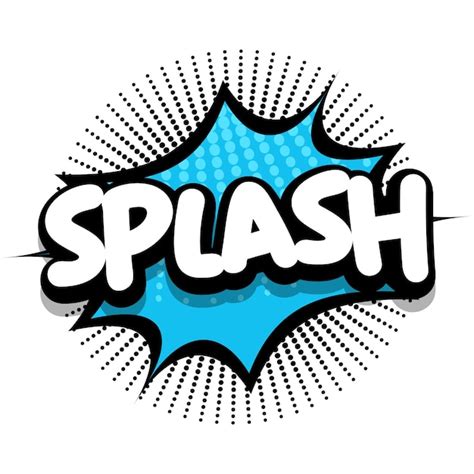 Premium Vector Splash Comic Book Explosion Bubble Vector Illustration