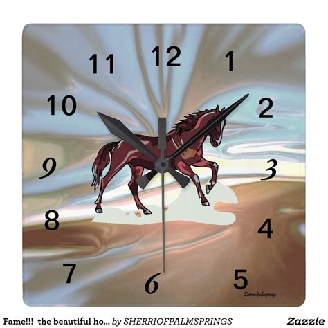 Fame The Beautiful Horse Wall Clock Clock Wall Clock Horse Wall