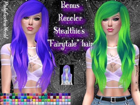 Bonus Recolor Of Stealthic S Fairytale Hair Fairytale Hair Indigo