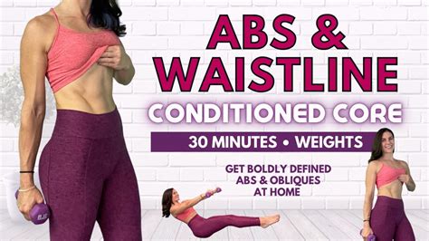 Toned Abs And Slim Waist Home Workout · 30 Minutes · Light Weights • November Youtube