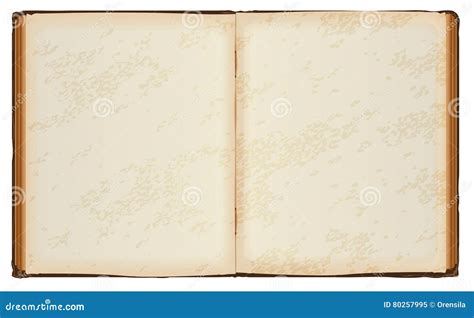 Open Book With Old Blank Pages Stock Vector Illustration Of Sheet