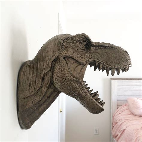 Any Color Large T Rex Head Wall Mount Resin Dinosaur Wall Etsy