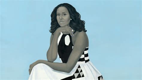 The Mystery Of Amy Sheralds Portrait Of Michelle Obama Obama
