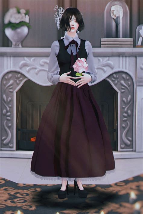 Vintage Lolita High Waist Skirt At Shendori Sims Sims 4 Updates
