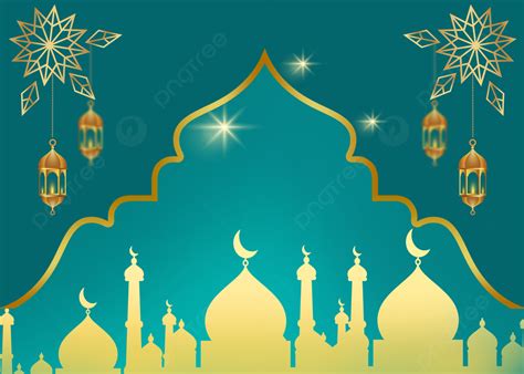 Background Selamat Idul Fitri Latar Belakang Ramadhan Biru Muda