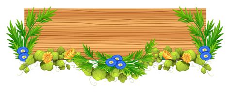 planche de bois avec vigne et fleur 702686 - Telecharger Vectoriel ...