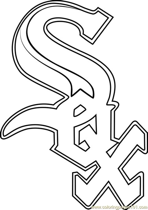 Chicago White Sox Logo Coloring Page For Kids Free Mlb Printable