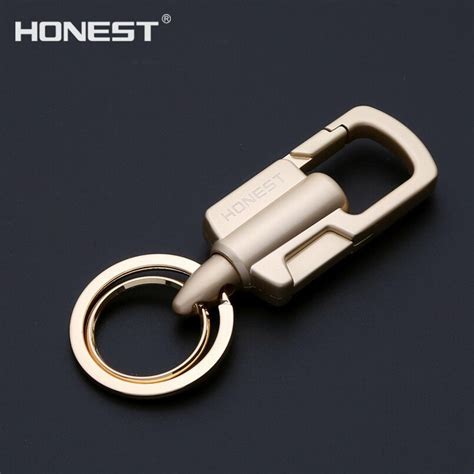 Brand Honest Men Keychains Bag Pendant Keychain Holder Ring Car Jewelry