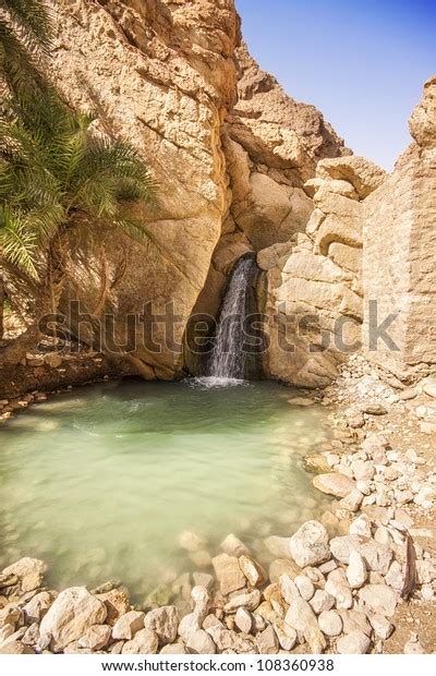 Waterfall Mountain Oasis Chebika Tunisia Africa Stock Photo Edit Now