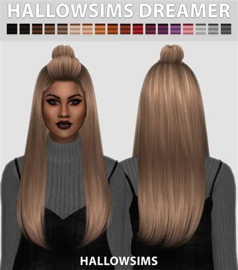 Hallow Simss Hairstyles Sims 4 Hairs