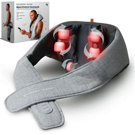 Sharper Image Realtouch Shiatsu Massager Warming Heat Soothes Sore Muscles Nodes Feel Like