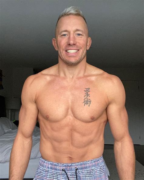 Georges St Pierre 39 Shows Off Ripped Physique In Dramatic Body