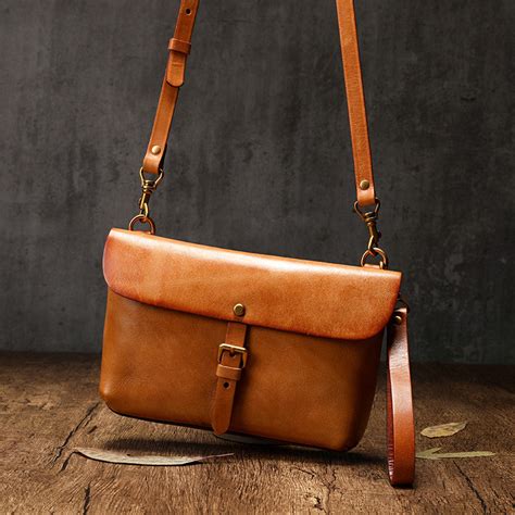 Small Leather Satchel Side Clutch Bags Purses Ileatherhandbag