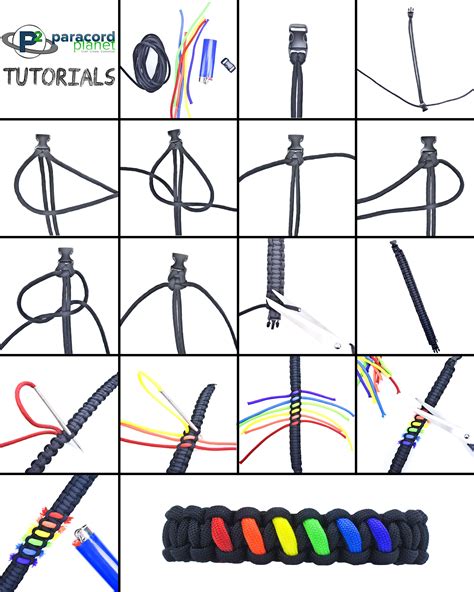 Jun 30, 2021 · to tie off your bracelet, take all eleven strings and make one knot (the same knot you used before you put the threads in the loom). Rainbow | Paracord bracelet diy, Paracord, Paracord bracelet tutorial