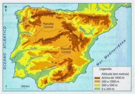 Historiando Relevo Da Península Ibérica