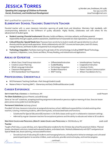 Having a hard time writing your teacher resume? Free Elementary School Teacher CV template | Templates at ...