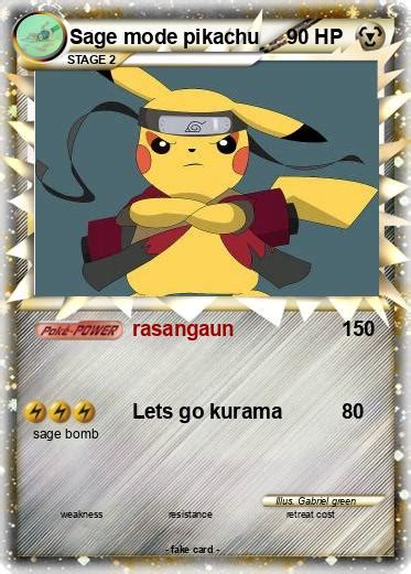Pokémon Sage Mode Pikachu 1 1 Rasangaun My Pokemon Card