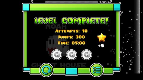 This Level Complete Screen Is Extremely Satisfying Rgeometrydash