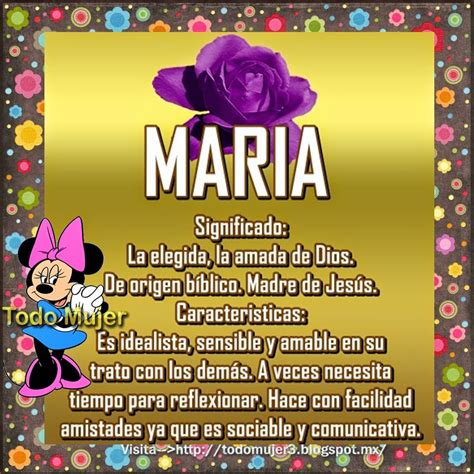 Todo Mujer Significado De Maria