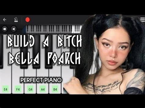 Build A B Tch By Bella Poarch Perfect Piano App Easy Piano Tutorial