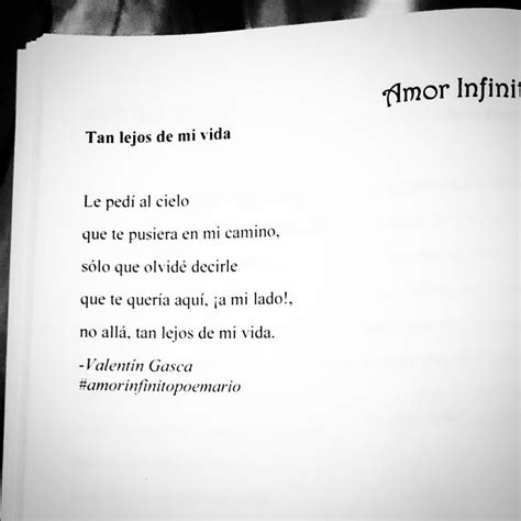 Valentín Gasca on Instagram No allá tan lejos de mi vida valentingasca poesía