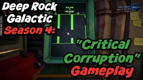 Deep Rock Galactic Season Gameplay Critical Corruption Beta Youtube