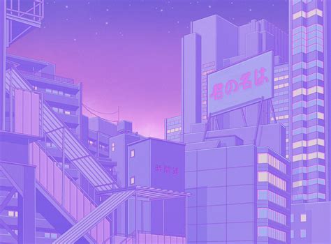 Retro Anime Aesthetic Wallpaper Purple Anime Wallpaper Hd
