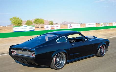 Obsidian 1967 Ford Mustang Ford Mustang Mustang Pro Touring Cars