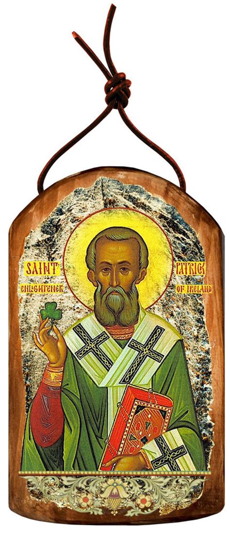 Orthodox Icon Saint Patrick 475h Museum Icon Wooden Handcrafted Wall