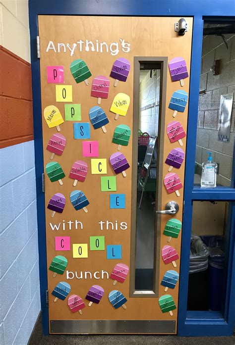 Popsicle Classroom Door Design School Door Decorations Door