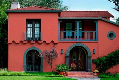 Colorful House Exterior Spanish Style Homes Spanish House Exterior