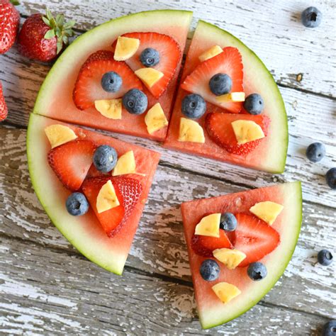 How To Make Fresh Fruit Pizza With Watermelon