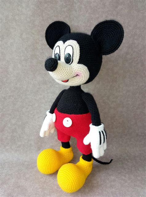 Digital Download Pdf Crochet Pattern Mickey Mouse Diy Am Inspire