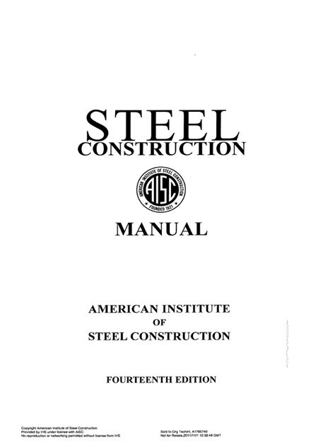 Aisc Steel Construction Manual 14th Edition Pdf Pdf