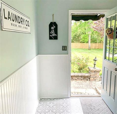 Mint Green Wall Above White Wainscoting Soul And Lane