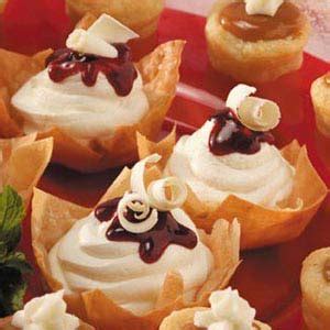 Phyllo dough doesn't puff when it bakes—it crisps. Fancy Phyllo Cup Recipe | Taste of Home