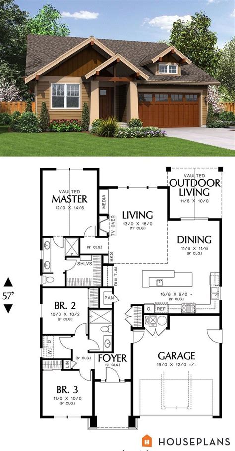 Color pattern slates are pasted on the all roofs. 50 best House Plans under 1800 sq. ft. images on Pinterest ...